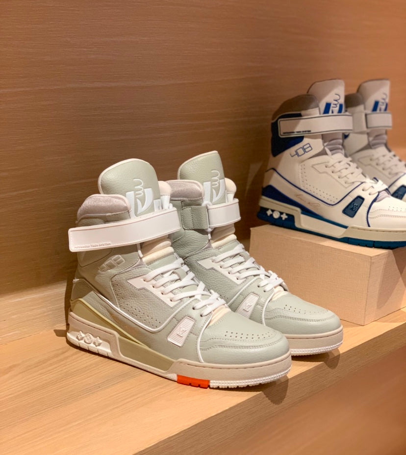 LV Trainer High White/Cream
