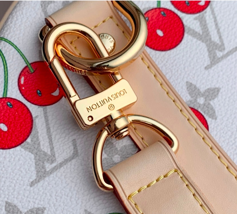 Louis Vuitton Cherry White Keepall Bag