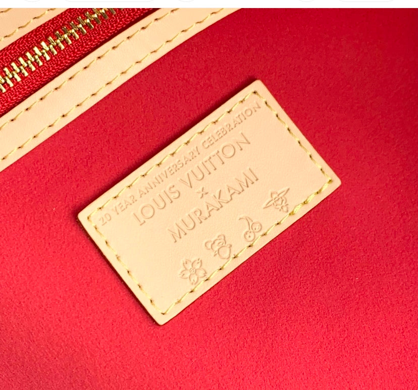 Louis Vuitton Cherry White Keepall Bag