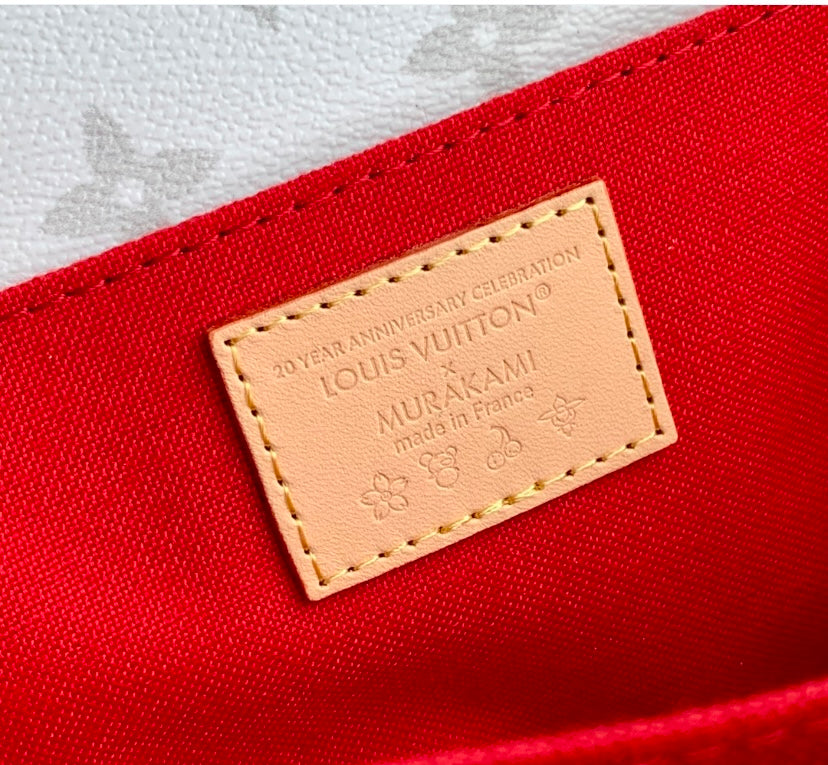 Louis Vuitton Cherry Monogram White Chain Bag