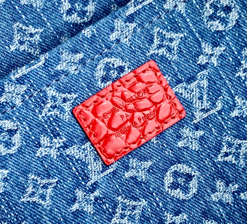 Louis Vuitton Cherry Monogram Denim Speedy Bag
