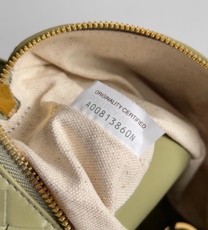 Bottega Veneta Mini Jodie Bag in Olive Green Intrecciato Leather