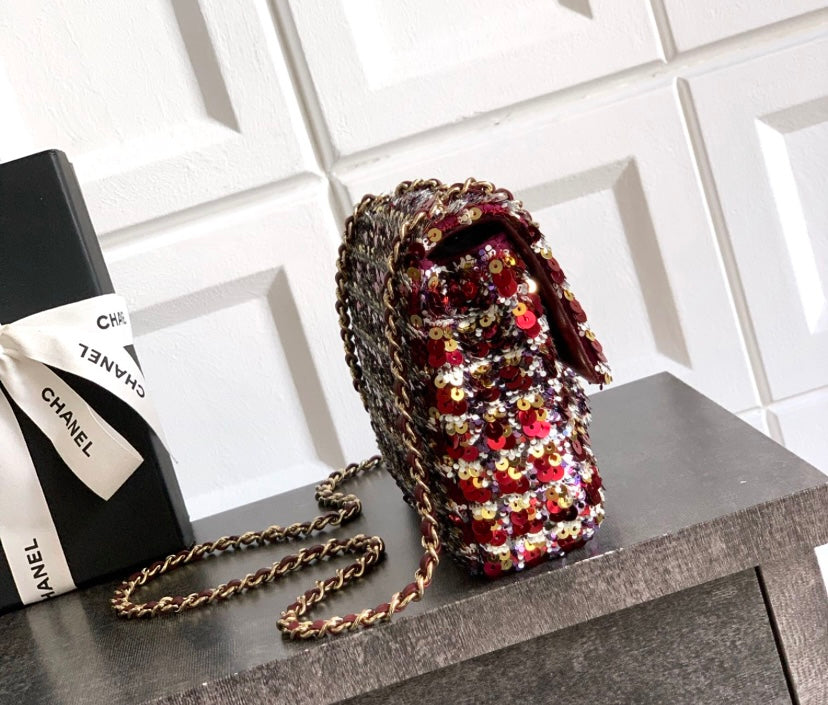 Chanel Classic Flap Bag – Multicolor Sequin Tweed