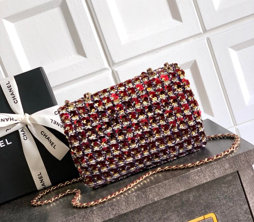 Chanel Classic Flap Bag – Multicolor Sequin Tweed