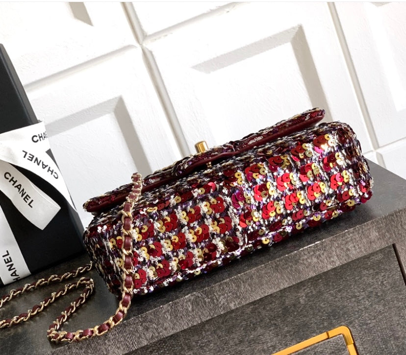 Chanel Classic Flap Bag – Multicolor Sequin Tweed