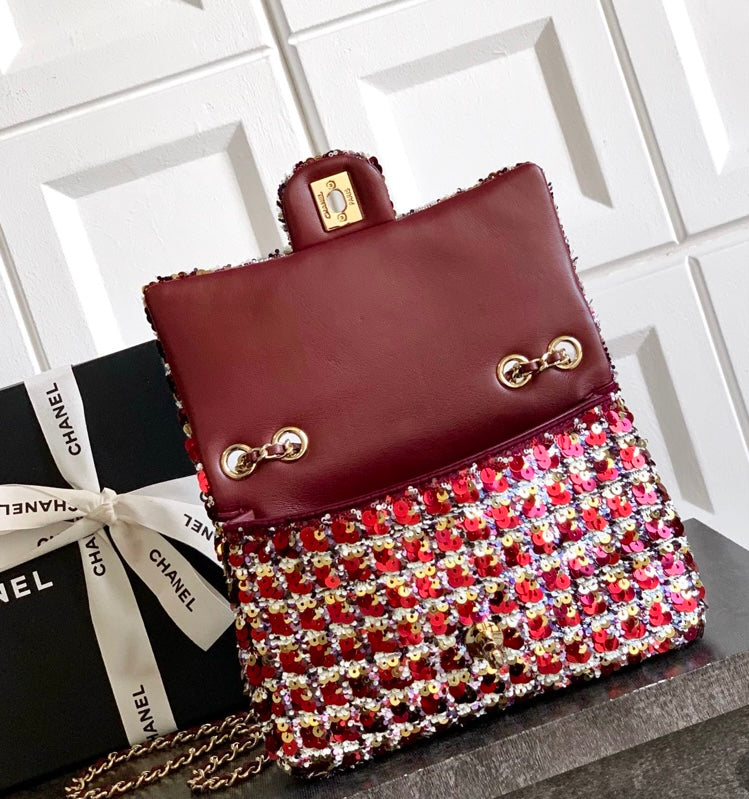 Chanel Classic Flap Bag – Multicolor Sequin Tweed