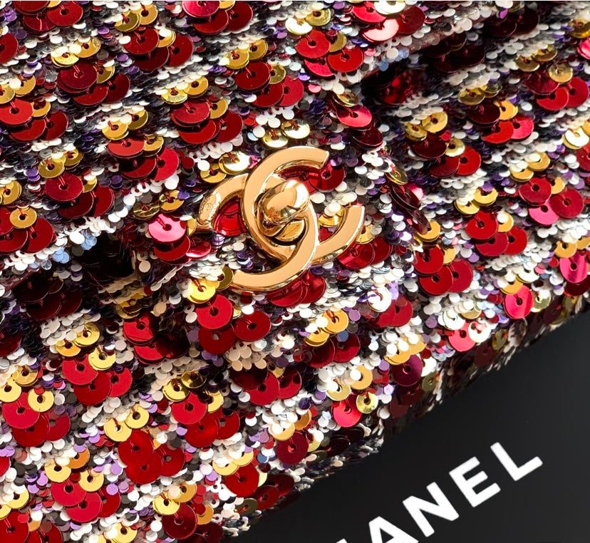 Chanel Classic Flap Bag – Multicolor Sequin Tweed