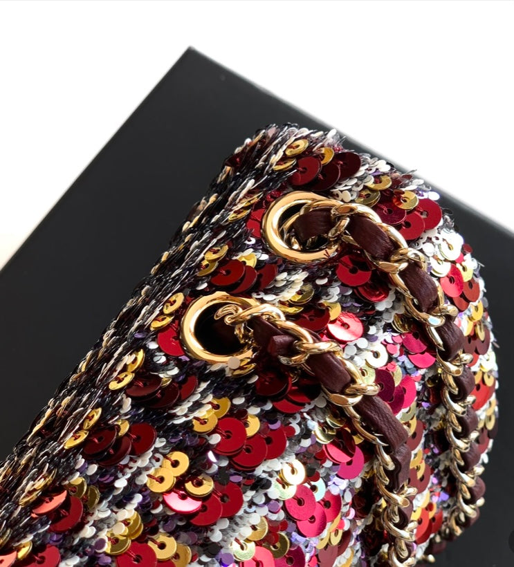 Chanel Classic Flap Bag – Multicolor Sequin Tweed