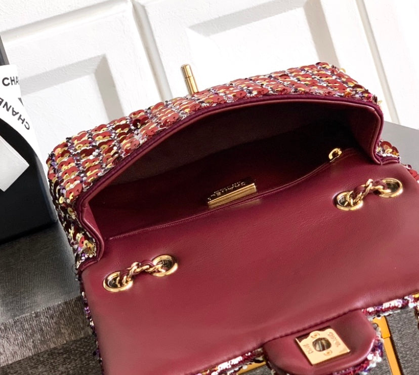 Chanel Classic Flap Bag – Multicolor Sequin Tweed