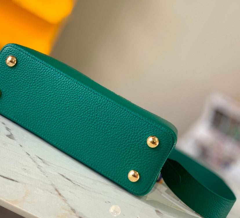 Louis Vuitton Capucines BB – Green Taurillon Leather with Python Handle