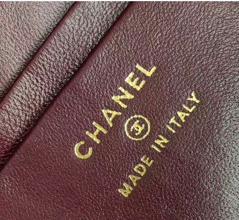 Chanel Vanity Case with Top Handle – Burgundy Quilted Caviar Leather