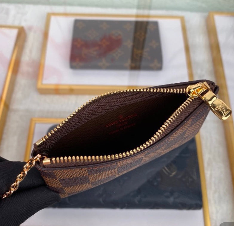 Louis Vuitton Key Pouch – Damier Ebene Canvas