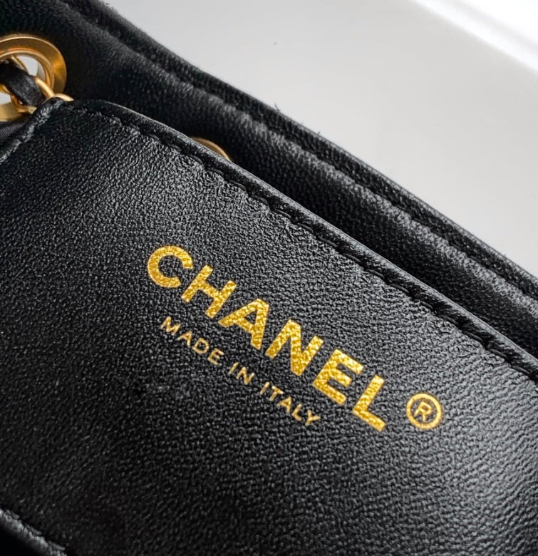Chanel 19 Large Flap Bag – Black Velvet with Gold-Tone Hardware