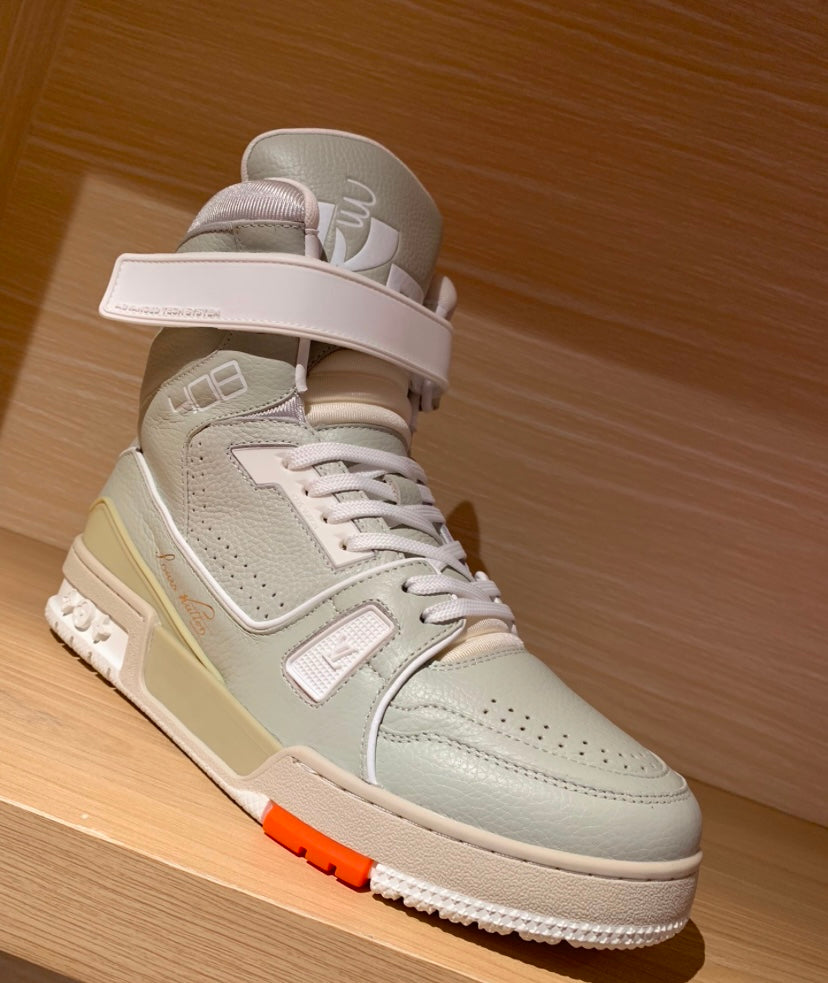 LV Trainer High White/Cream