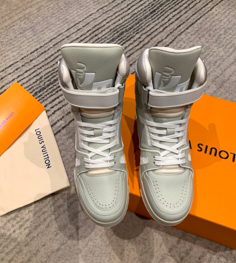 LV Trainer High White/Cream
