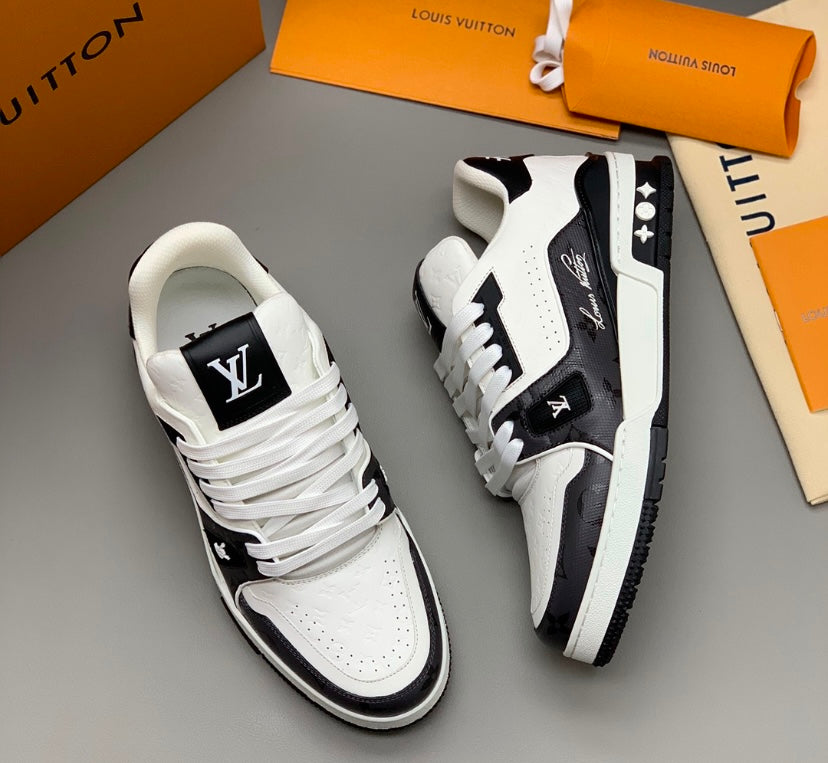 LV Trainer Black Embossing